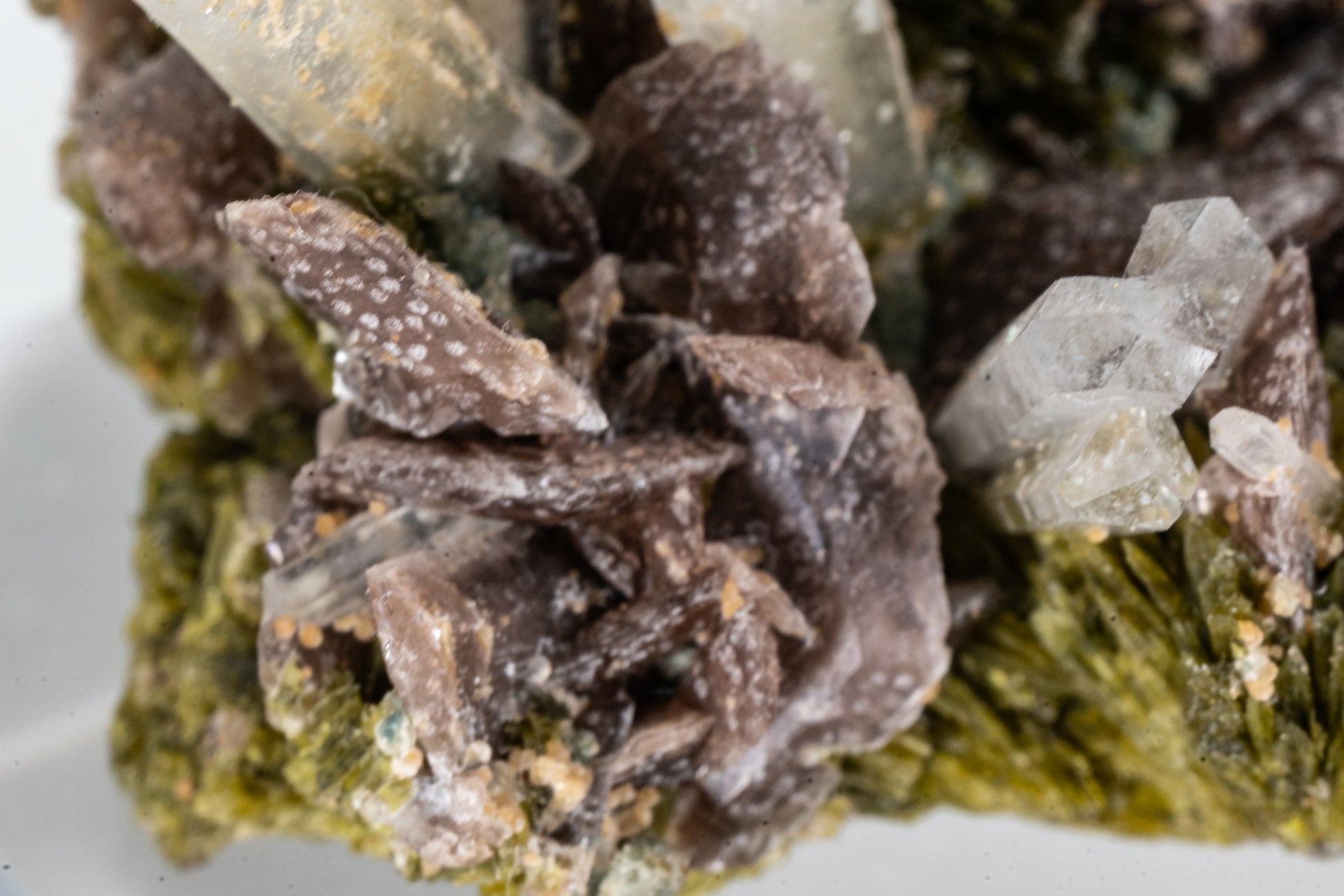 Epidote, Quartz, Axinite, Oxidized Garnet -  Cullhuay, Peru