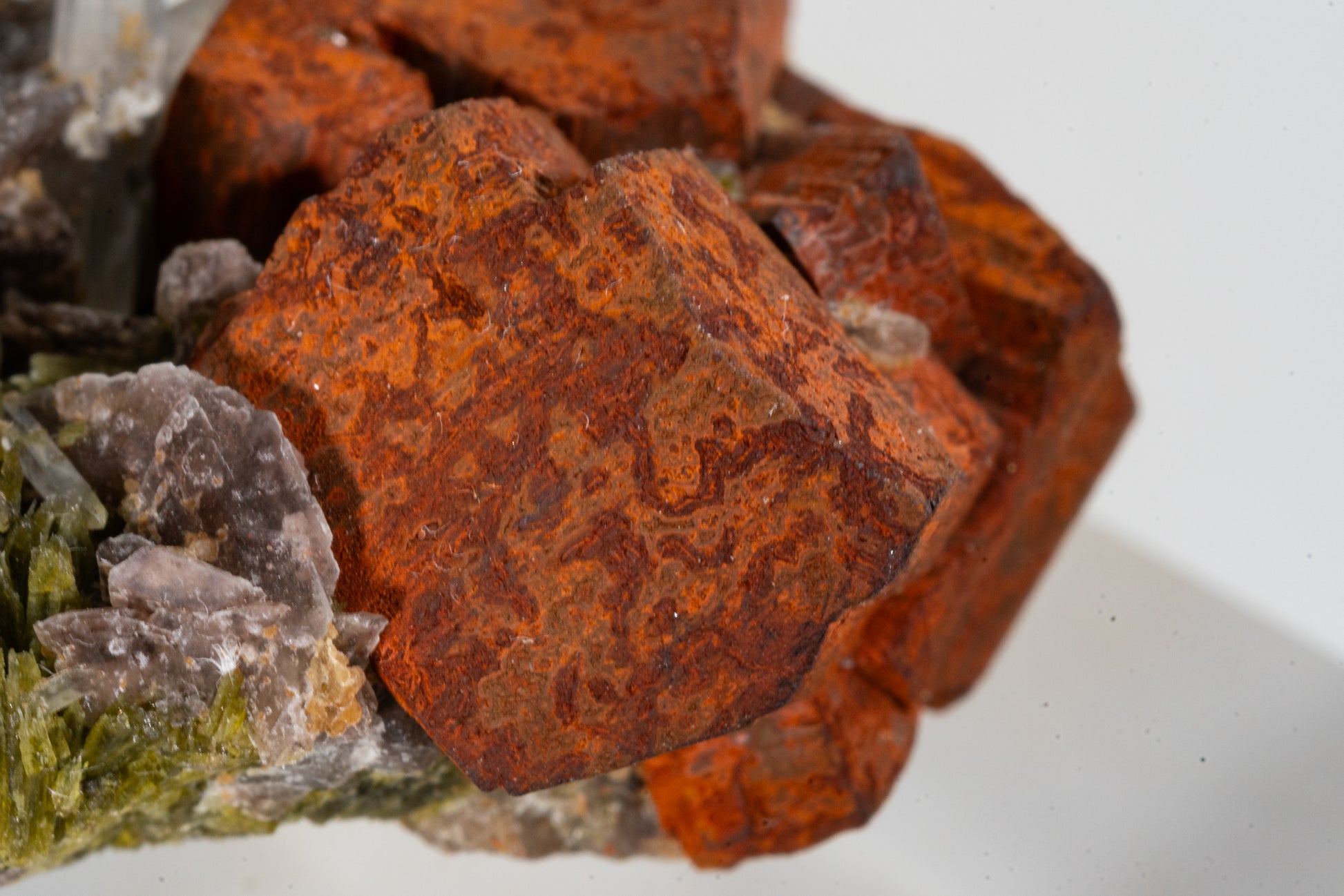 Epidote, Quartz, Axinite, Oxidized Garnet -  Cullhuay, Peru