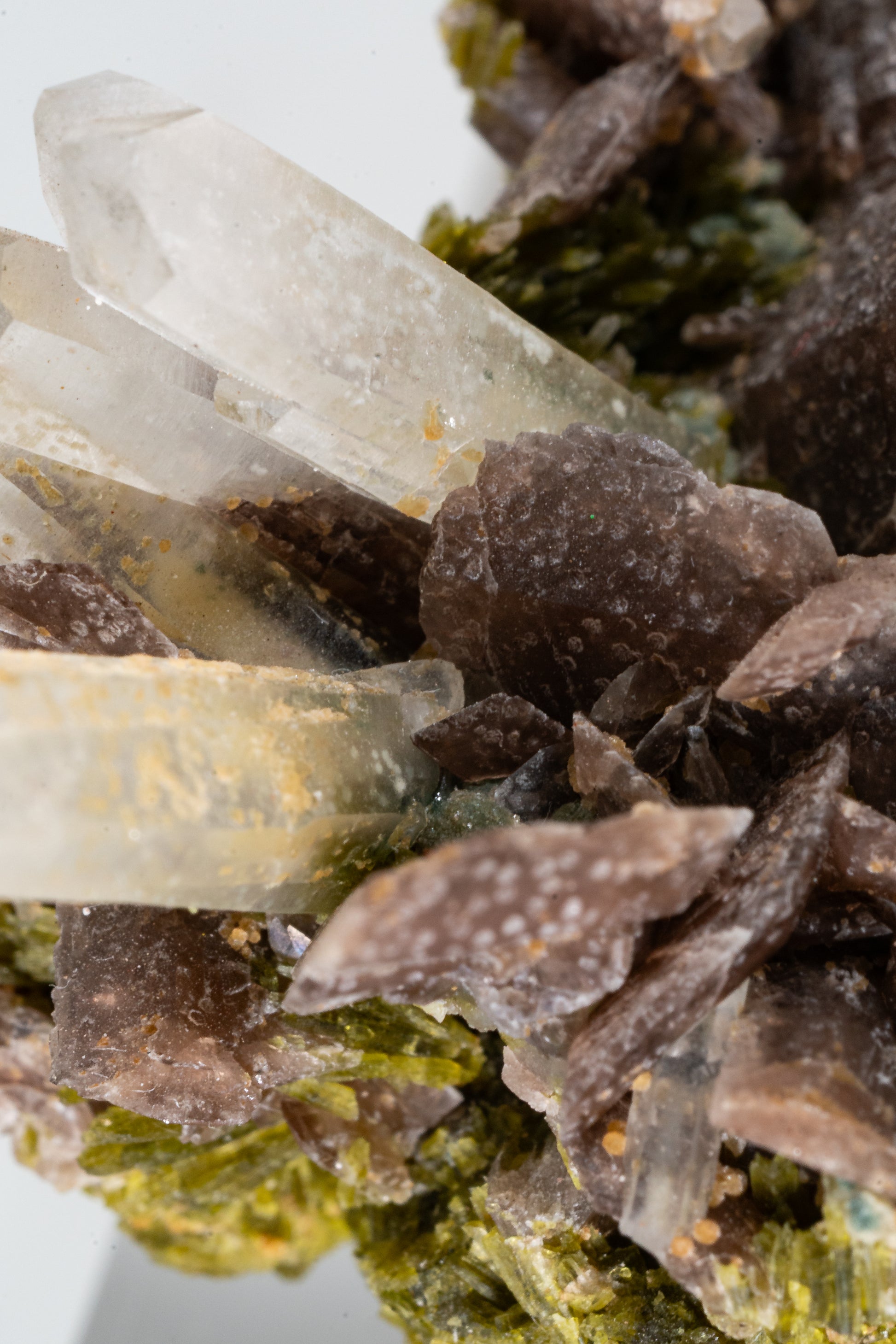Epidote, Quartz, Axinite, Oxidized Garnet -  Cullhuay, Peru
