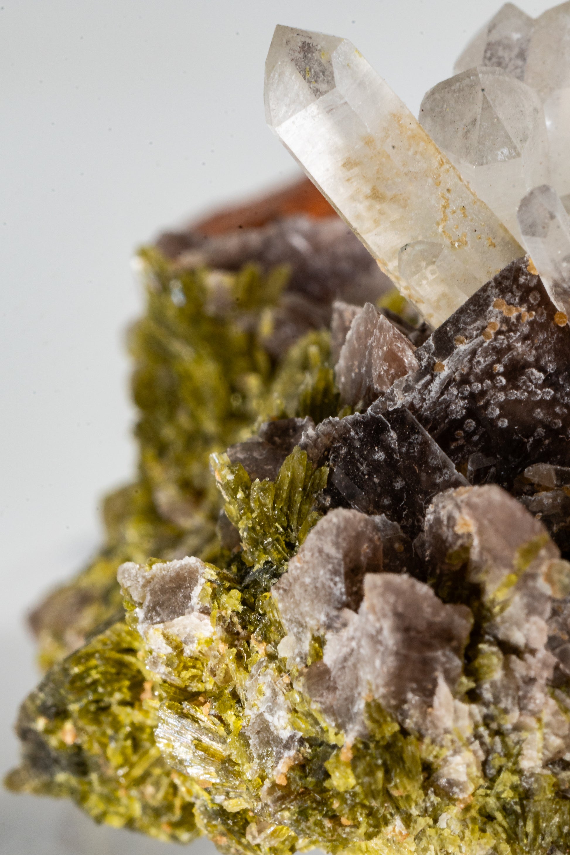 Epidote, Quartz, Axinite, Oxidized Garnet -  Cullhuay, Peru