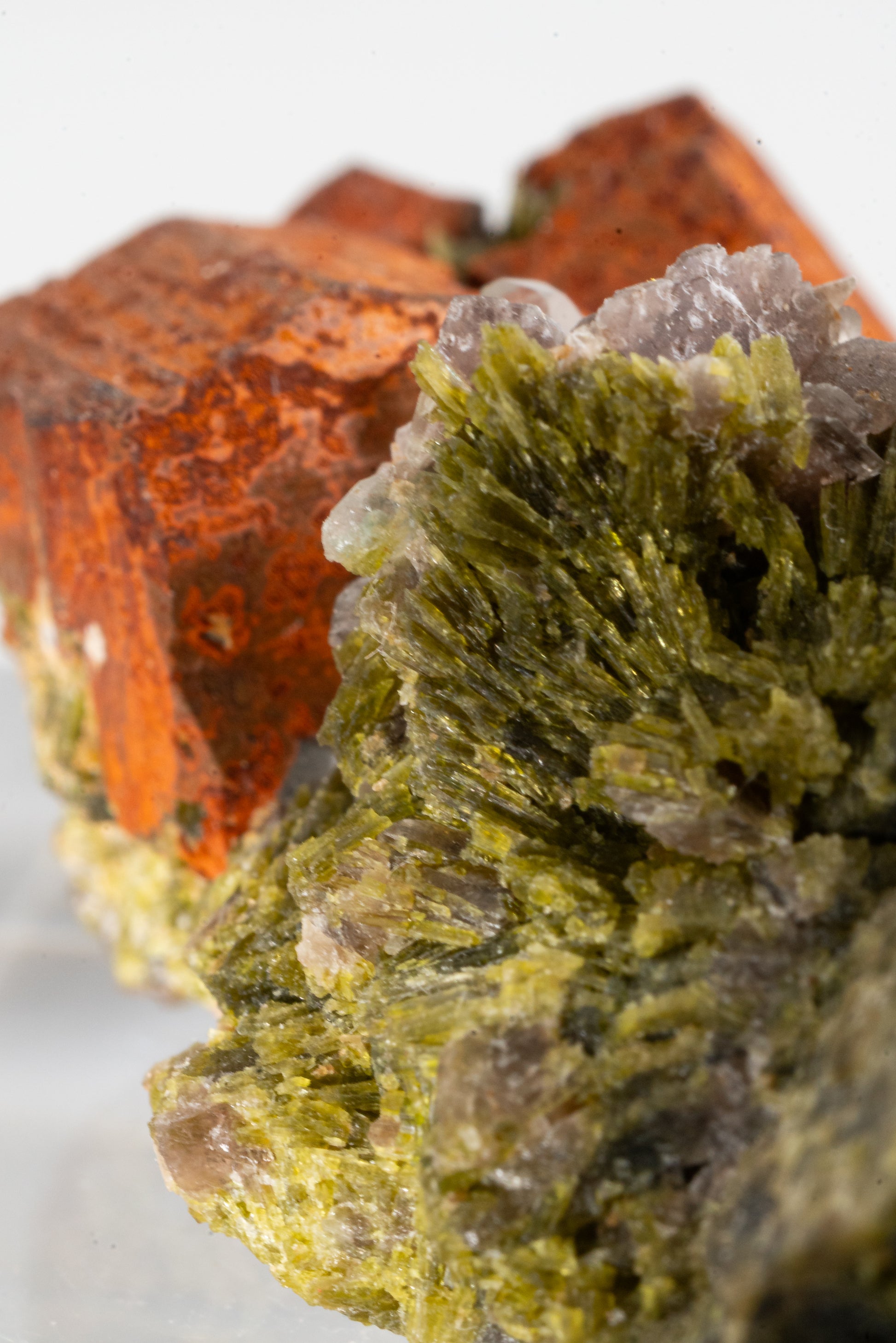 Epidote, Quartz, Axinite, Oxidized Garnet -  Cullhuay, Peru