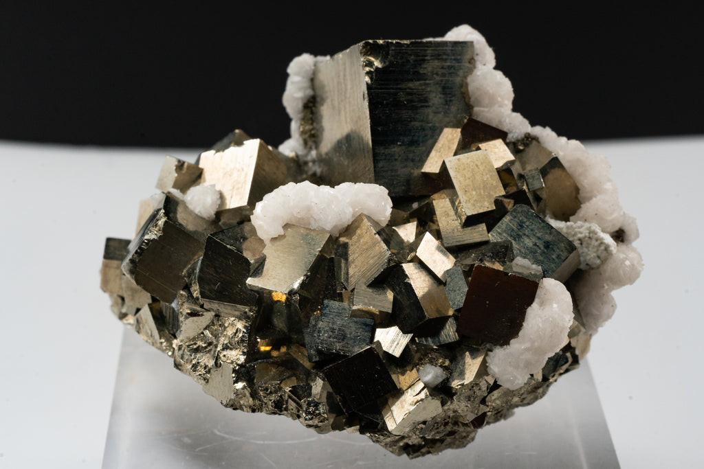 Pyrite, Calcite - Huanzala, Peru - UV Reactive
