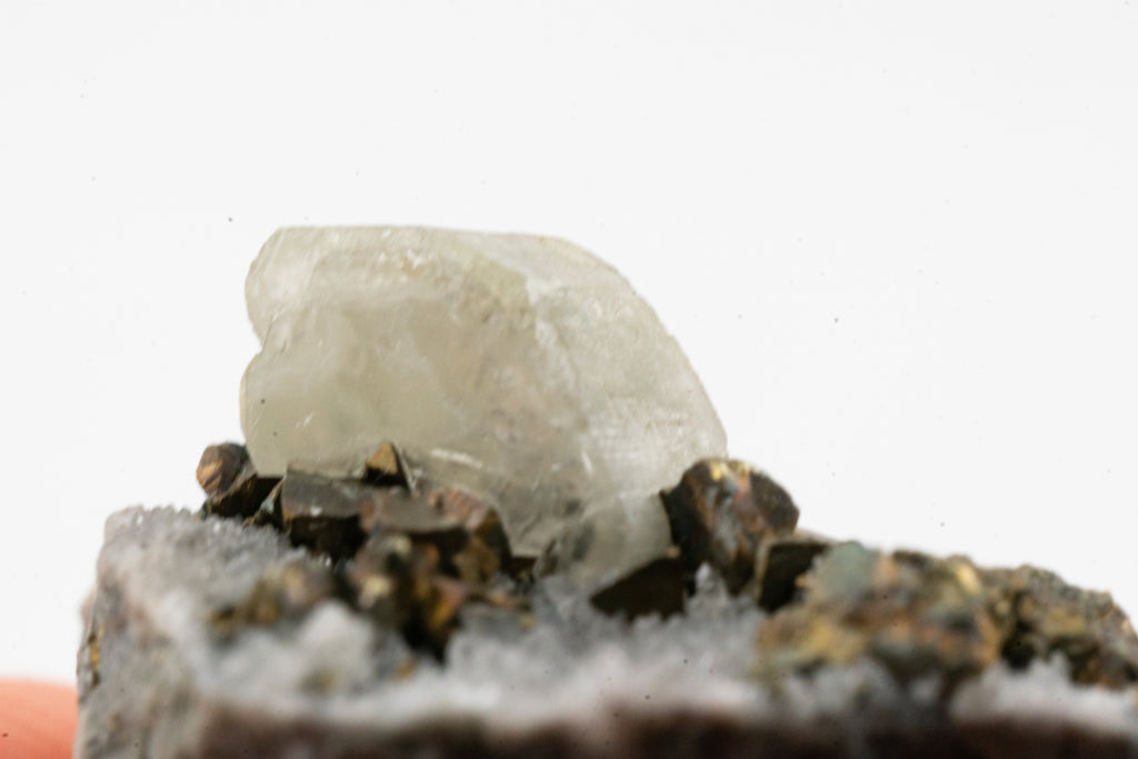 Pyrite, Quartz, Calcite - Peru - UV Reactive