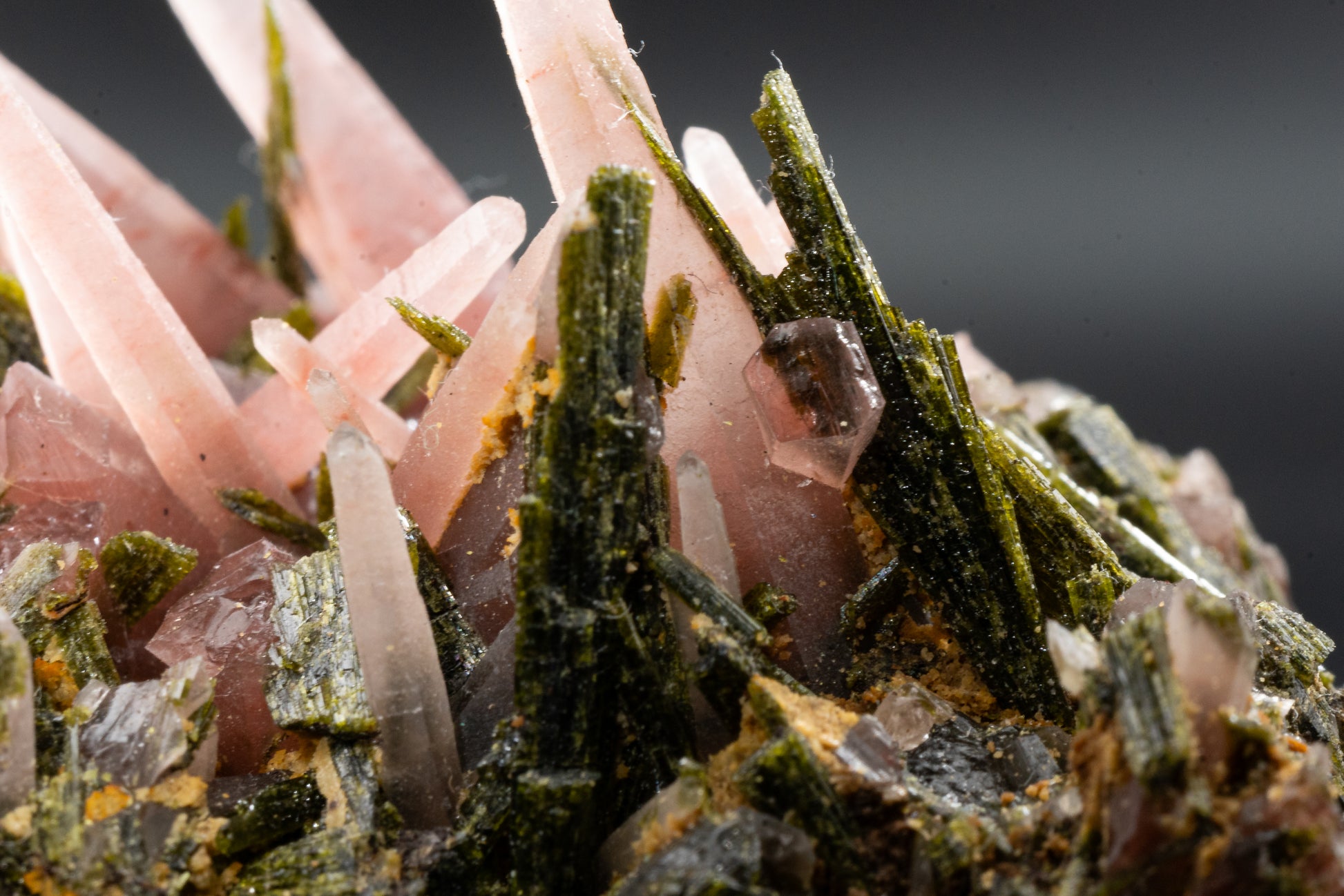 Ferruginous Quartz, Epidote - San Felipe Mine, Peru