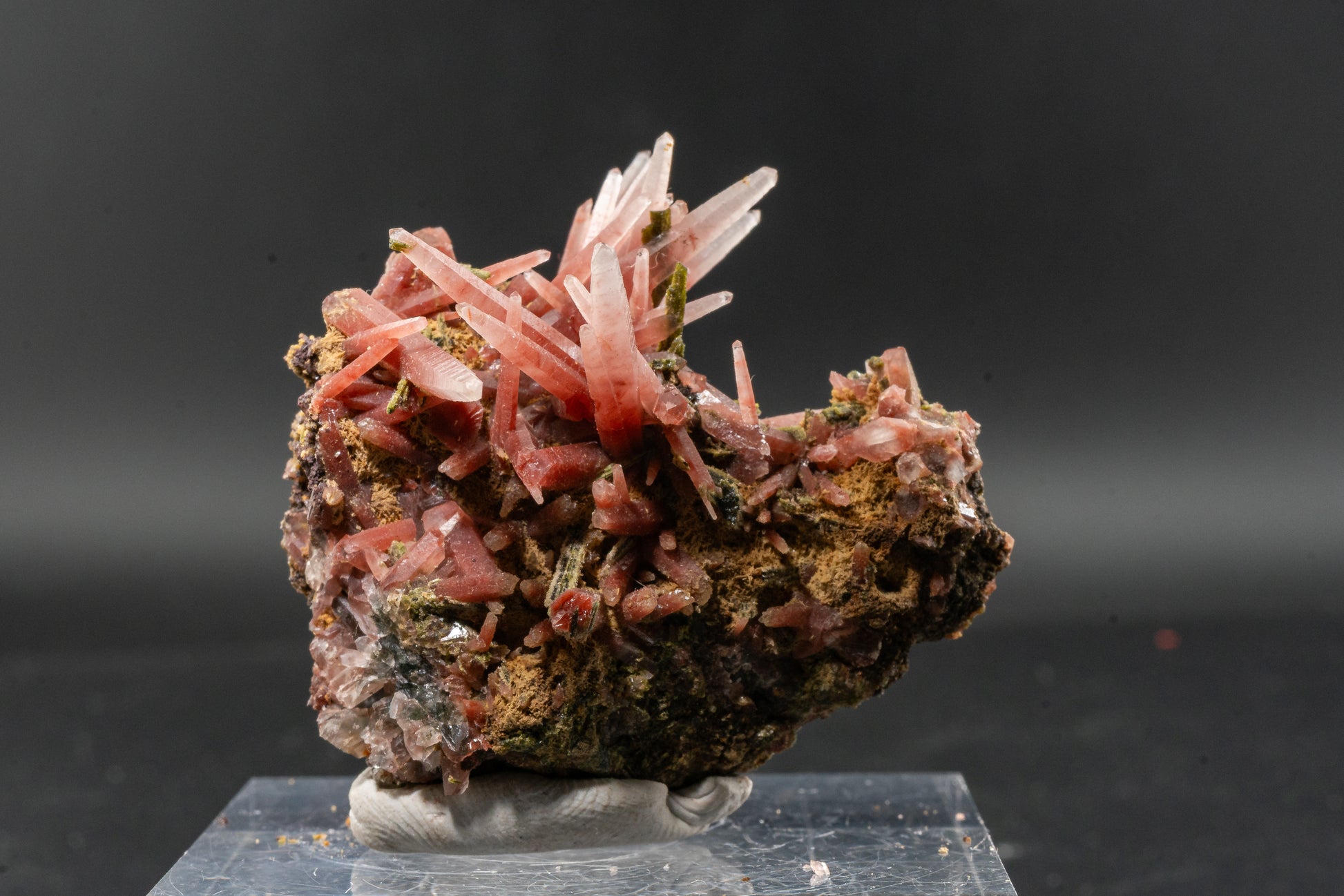 Ferruginous Quartz, Epidote - San Felipe Mine, Peru