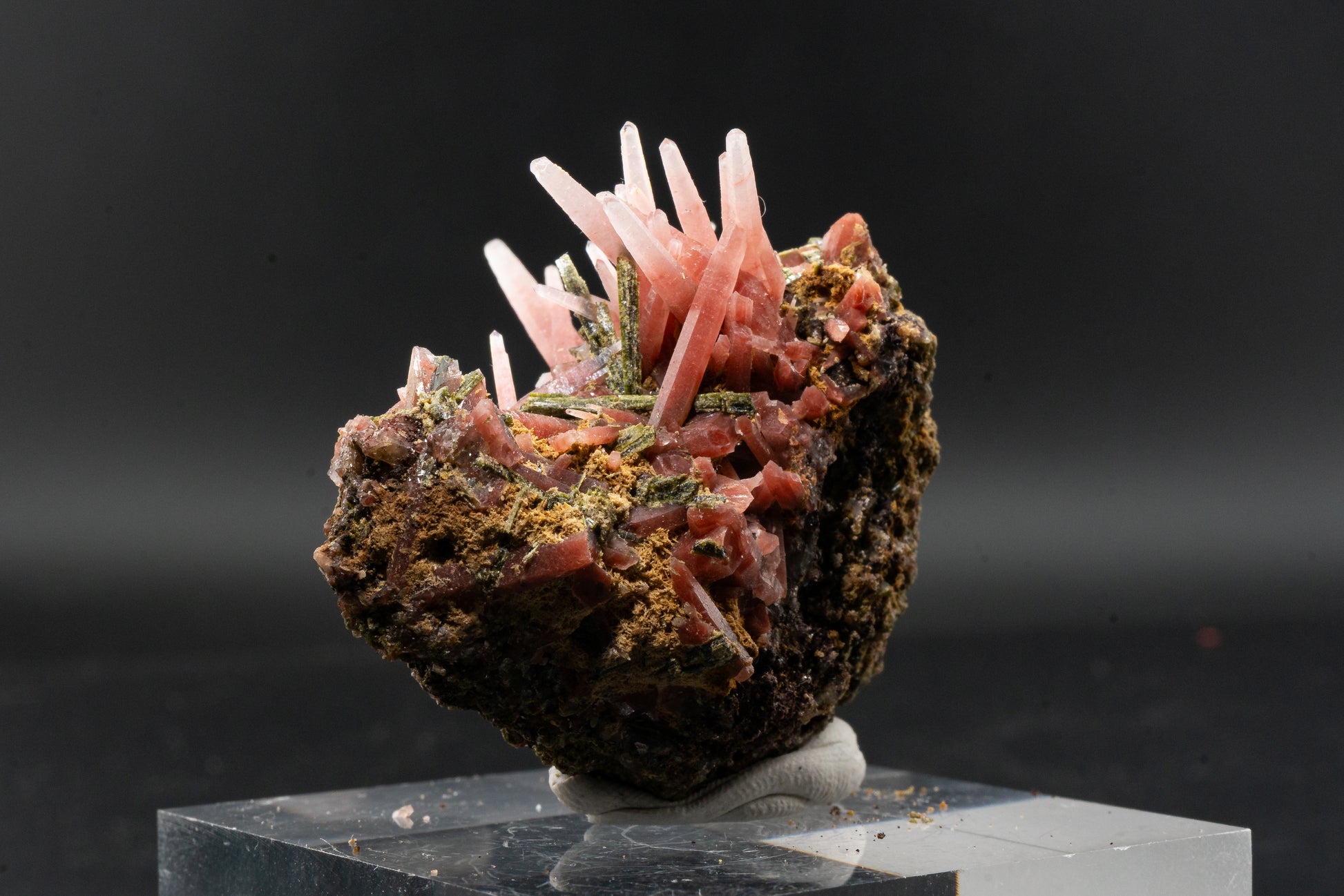 Ferruginous Quartz, Epidote - San Felipe Mine, Peru