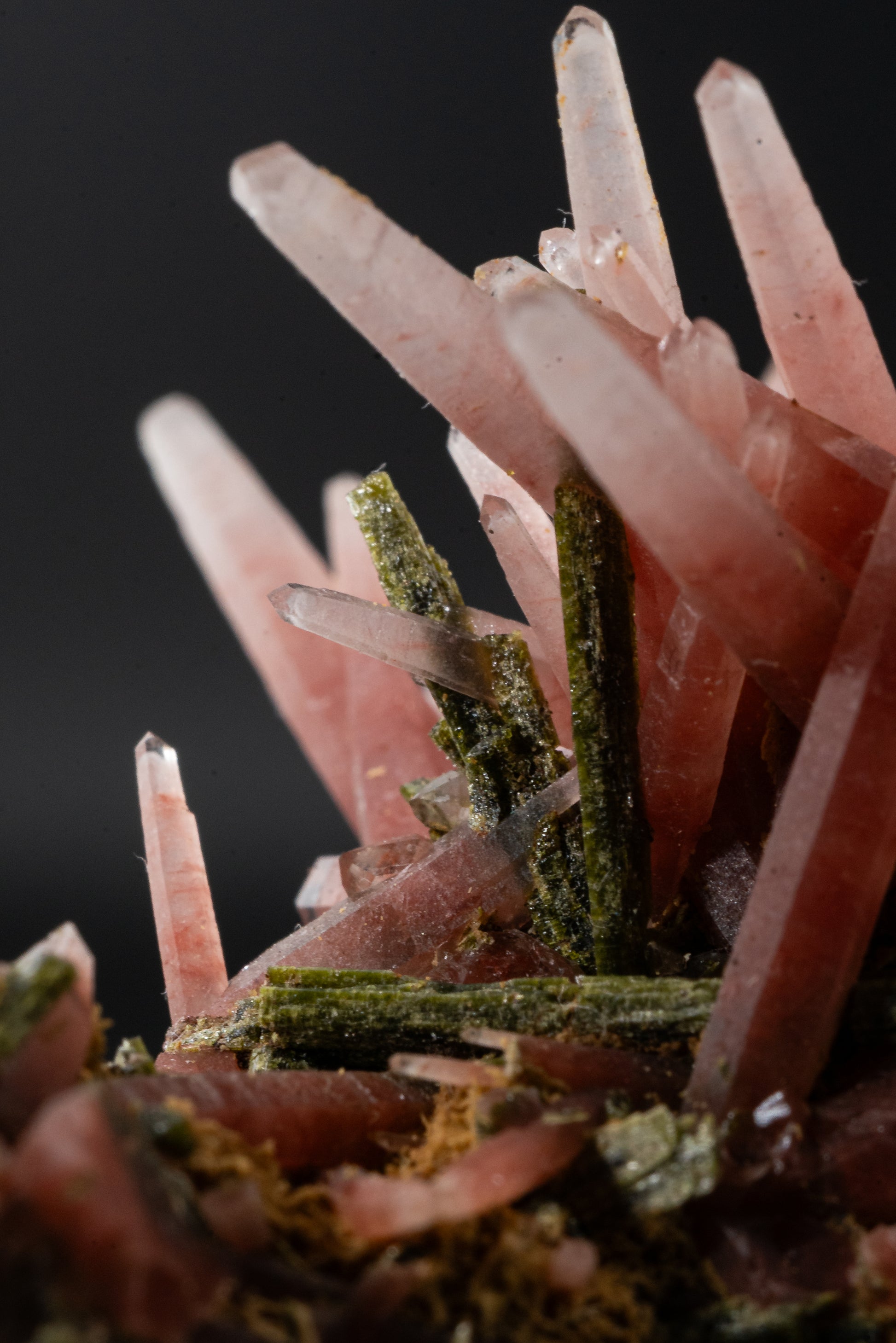 Ferruginous Quartz, Epidote - San Felipe Mine, Peru