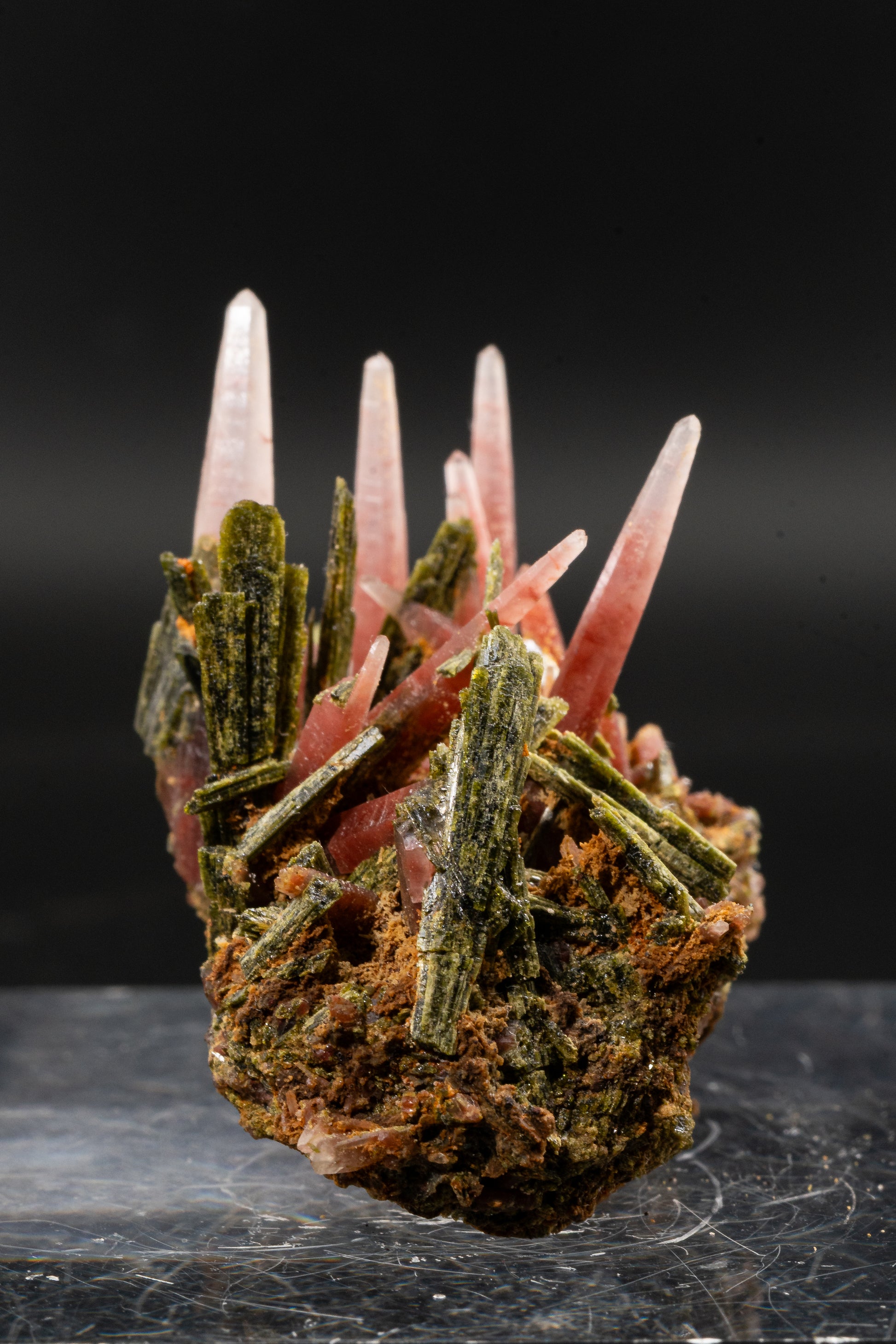 Ferruginous Quartz, Epidote - San Felipe Mine, Peru