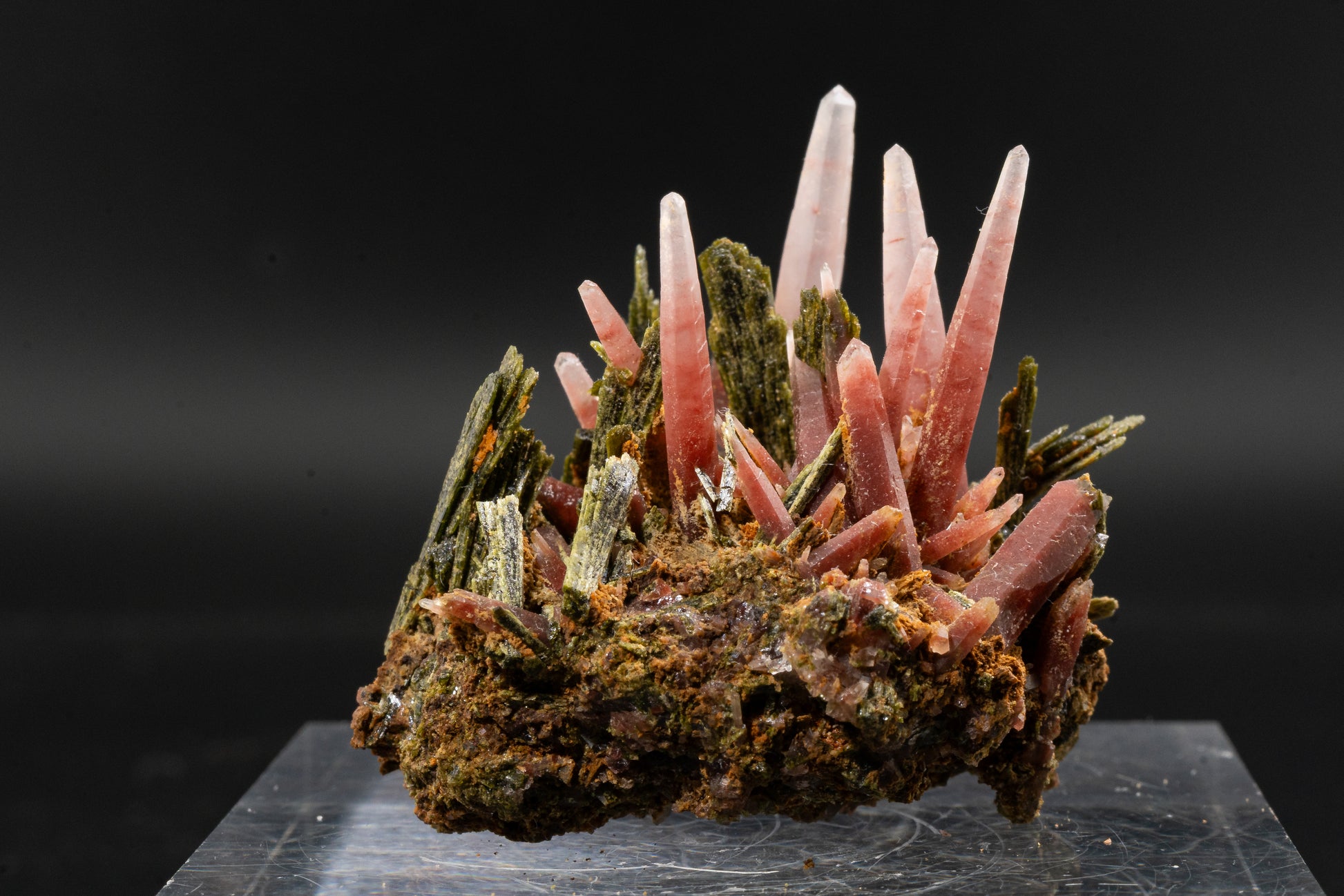 Ferruginous Quartz, Epidote - San Felipe Mine, Peru