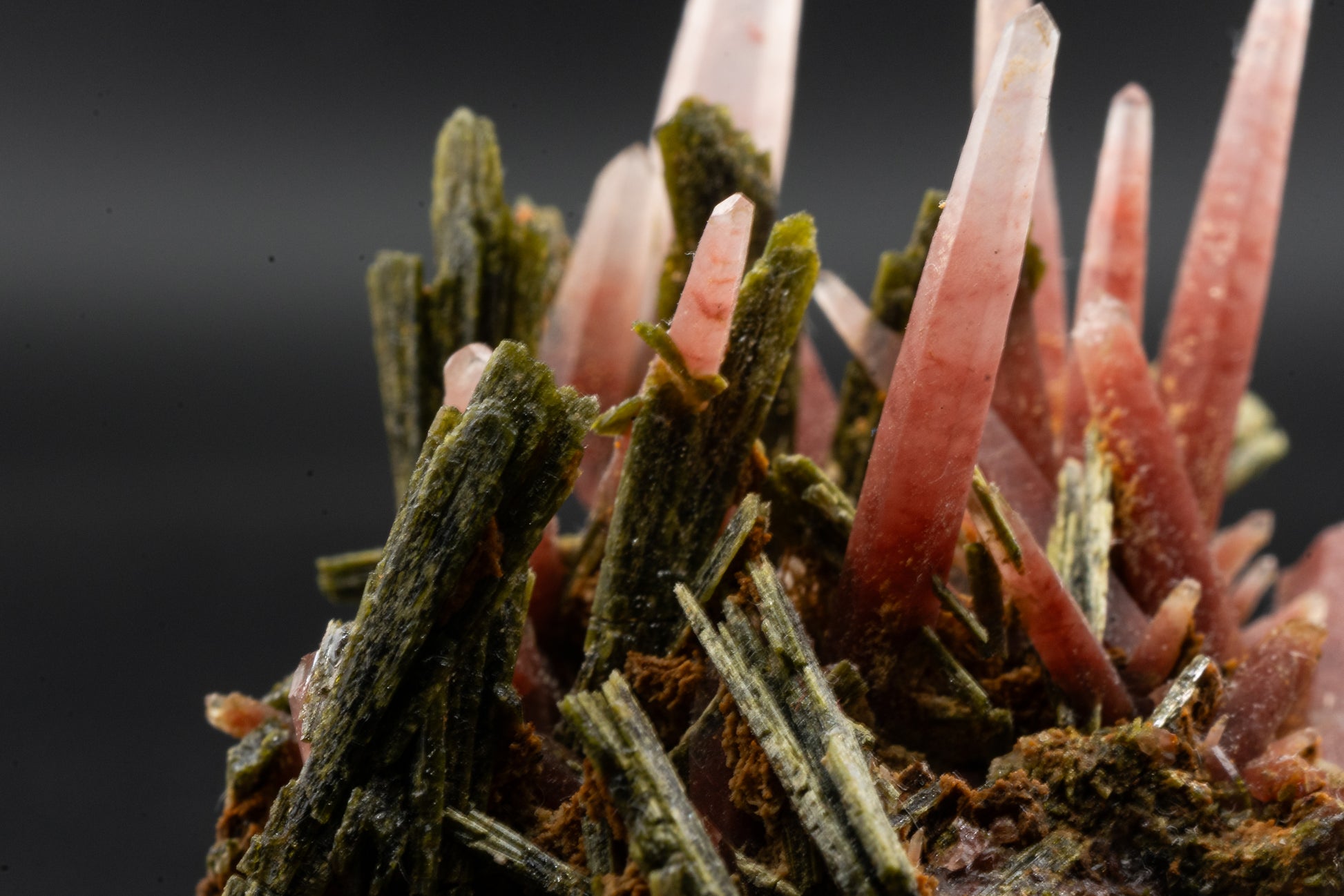 Ferruginous Quartz, Epidote - San Felipe Mine, Peru