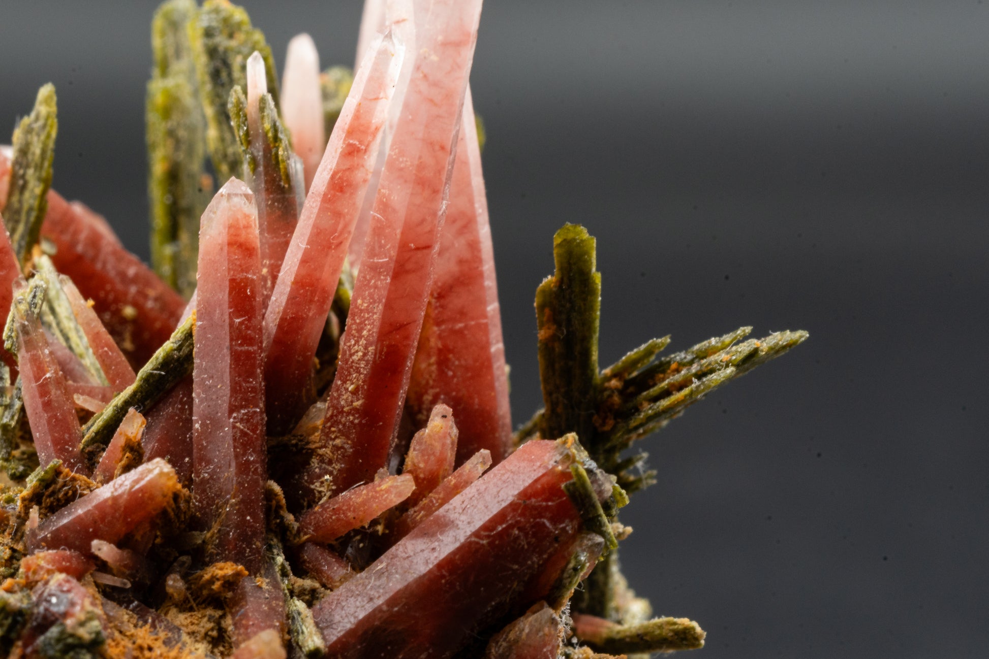 Ferruginous Quartz, Epidote - San Felipe Mine, Peru