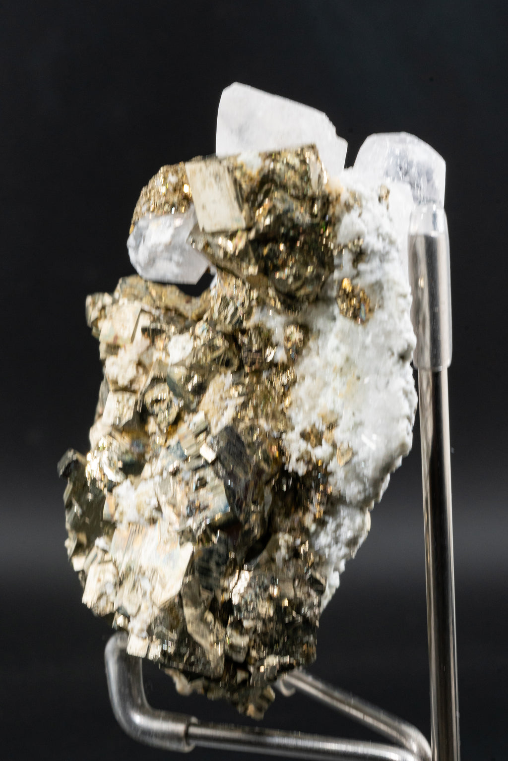 Calcite Var. Mangano, Pyrite- Huanzala, Peru - UV Reactive