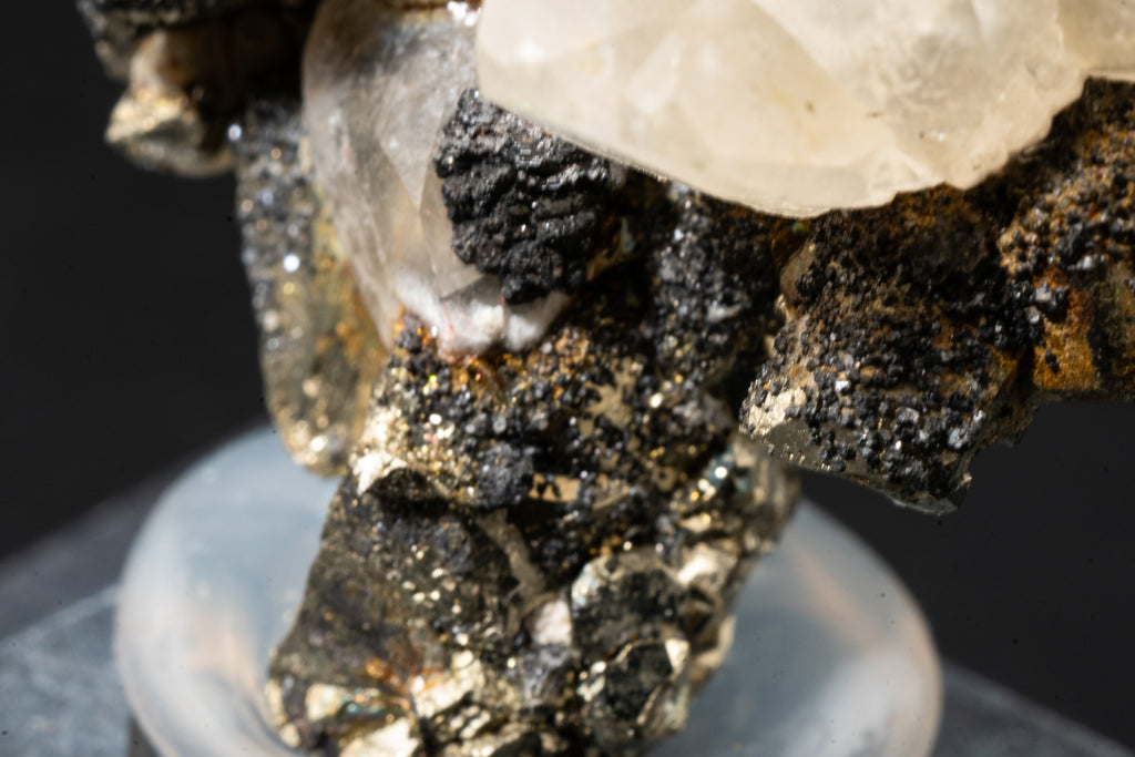 Calcite, Pyrite, Tetrahedrite - Huanzala, Peru - UV Reactive