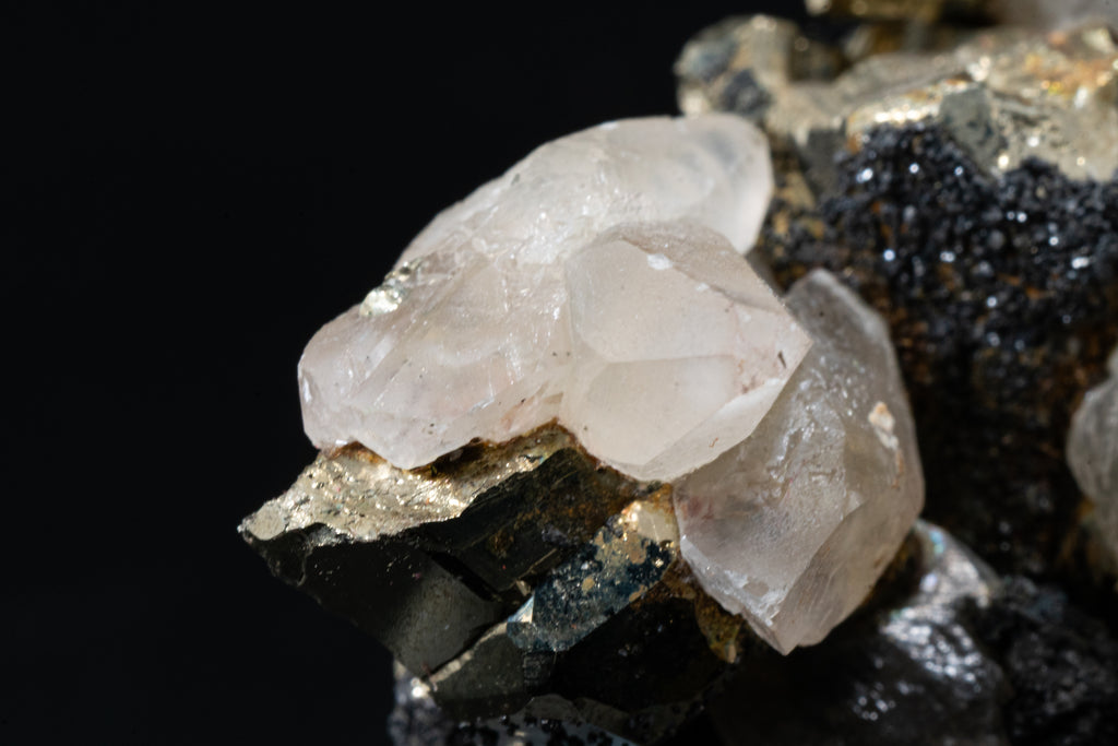 Calcite, Pyrite, Tetrahedrite - Huanzala, Peru - UV Reactive