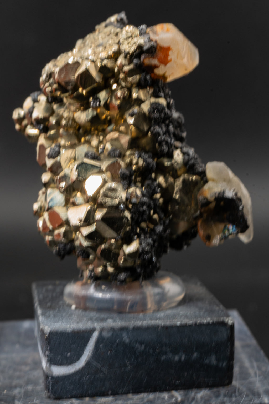 Calcite, Pyrite, Tetrahedrite - Huanzala, Peru - UV Reactive