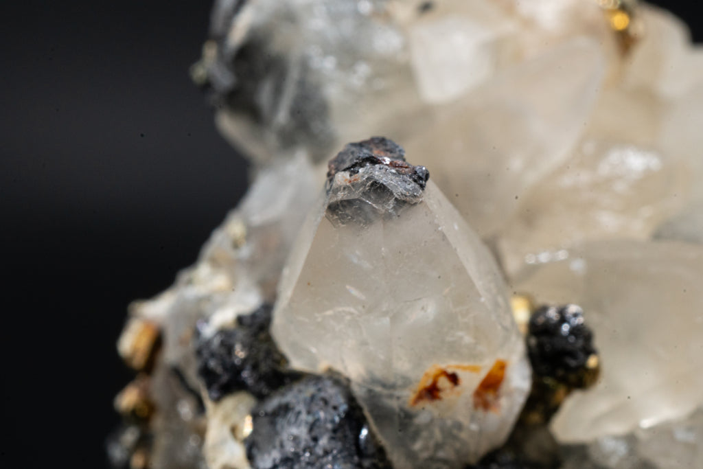 Calcite, Pyrite, Tetrahedrite - Huanzala, Peru - UV Reactive