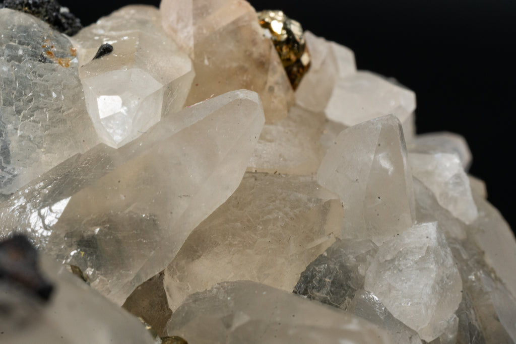 Calcite, Pyrite, Tetrahedrite - Huanzala, Peru - UV Reactive