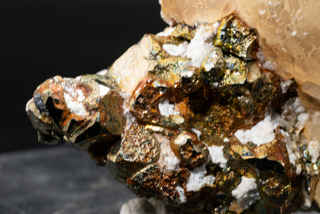 Calcite, Pyrite, - Huanzala, Peru - UV Reactive