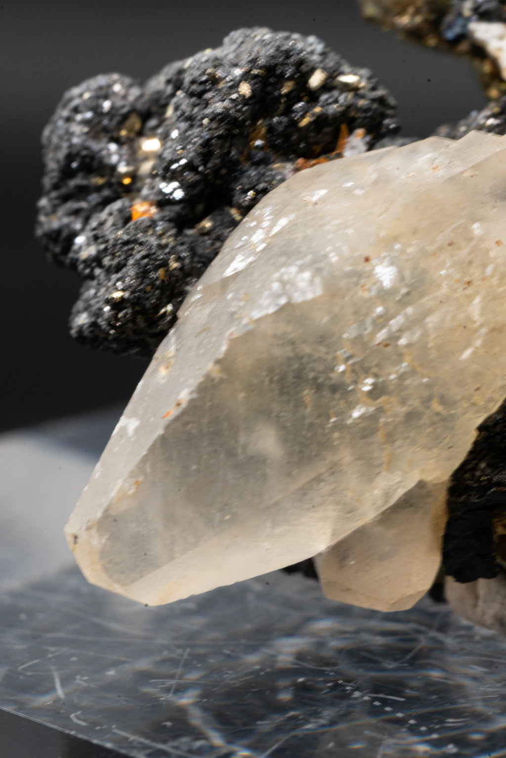 Calcite, Pyrite, Tetrahedrite - Huanzala, Peru - UV Reactive