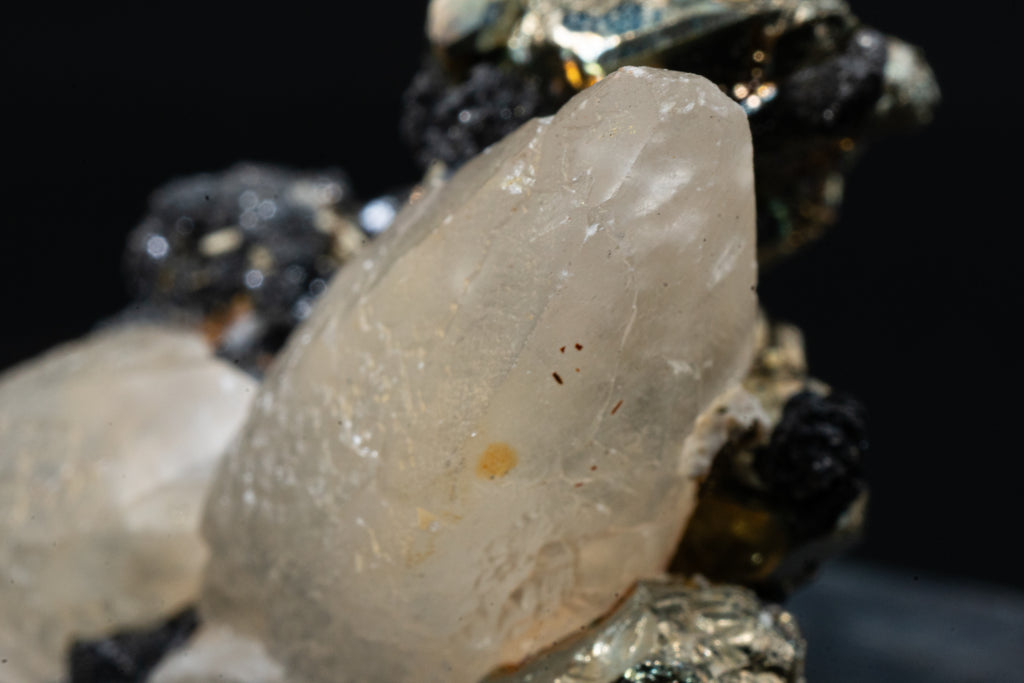 Calcite, Pyrite, Tetrahedrite - Huanzala, Peru - UV Reactive