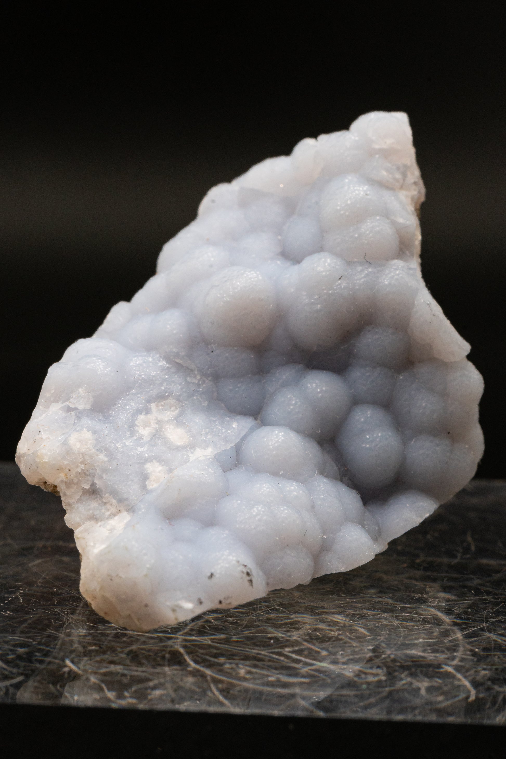 Quartz var. Blue Chalcedony ps. Anhydrite - Rumipata, Peru