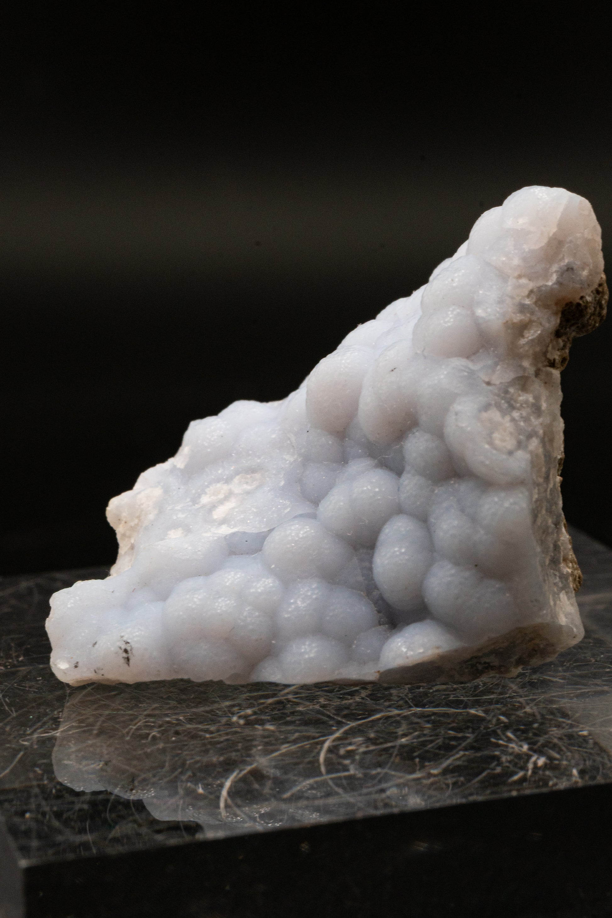 Quartz var. Blue Chalcedony ps. Anhydrite - Rumipata, Peru