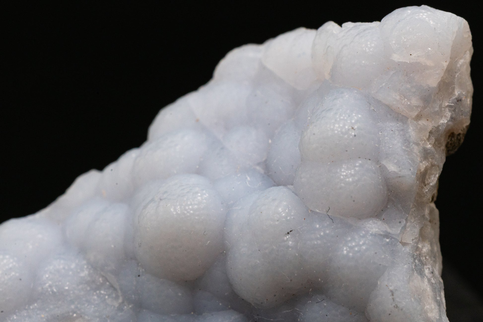 Quartz var. Blue Chalcedony ps. Anhydrite - Rumipata, Peru