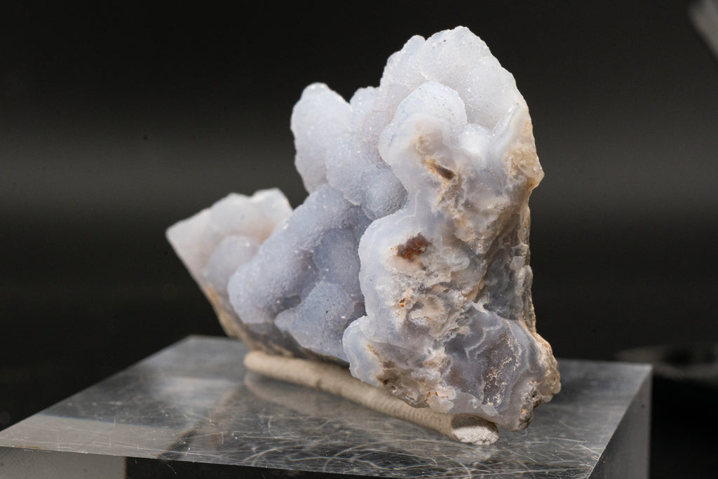 Quartz var. Blue Chalcedony ps. Anhydrite - Rumipata, Peru