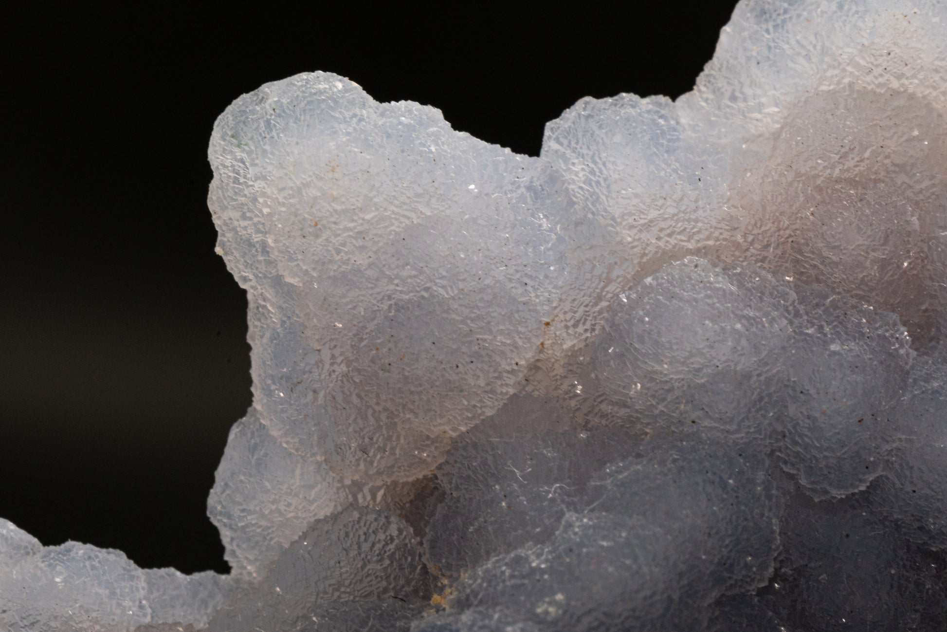 Quartz var. Blue Chalcedony ps. Anhydrite - Rumipata, Peru