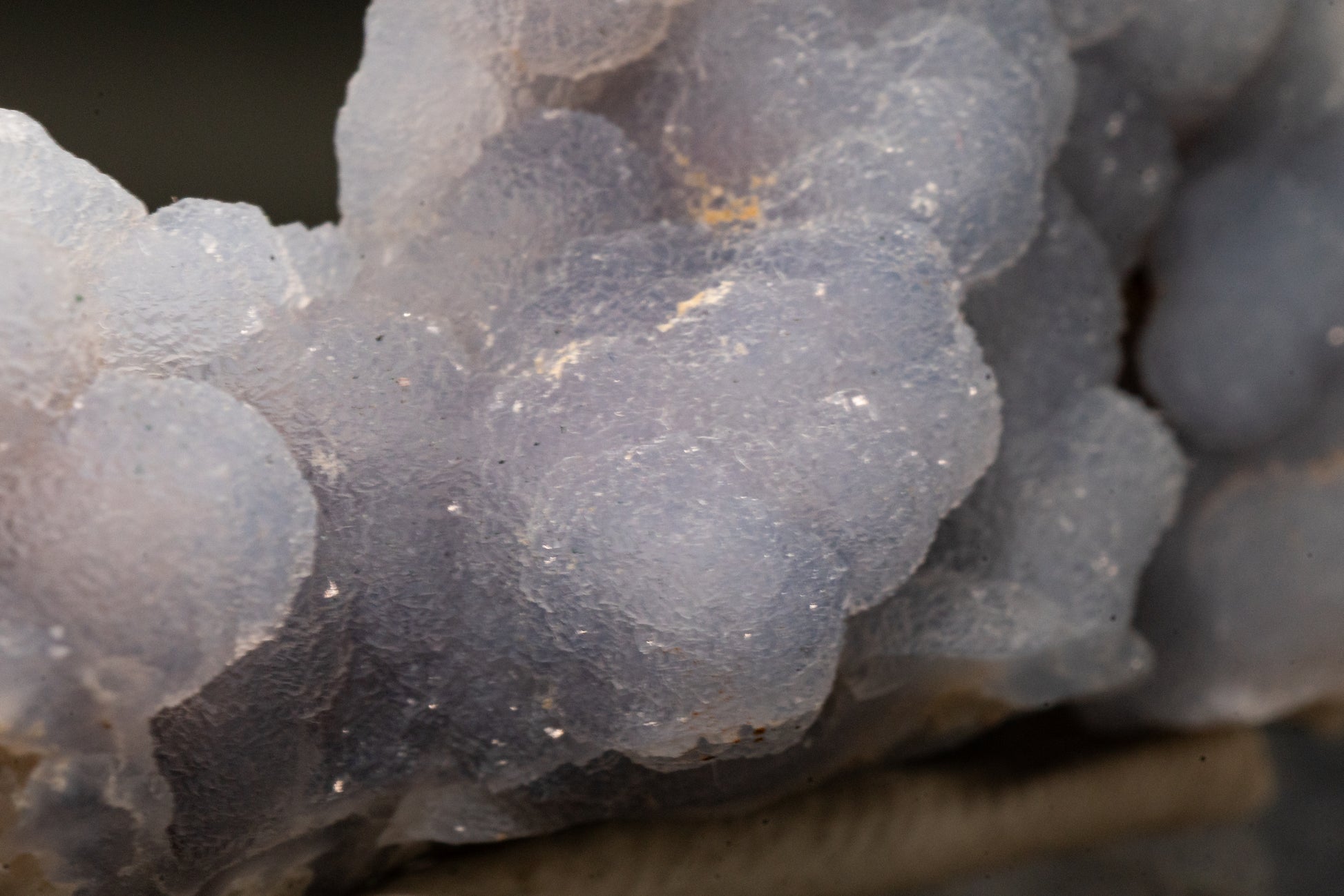 Quartz var. Blue Chalcedony ps. Anhydrite - Rumipata, Peru