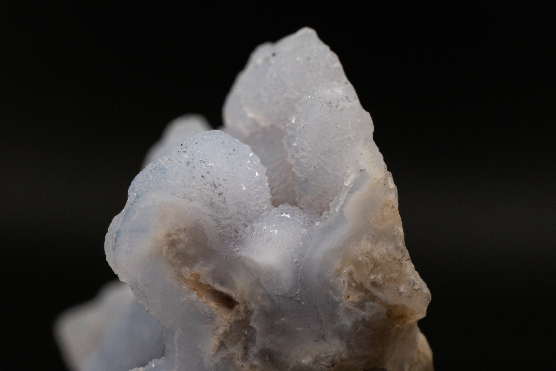 Quartz var. Blue Chalcedony ps. Anhydrite - Rumipata, Peru