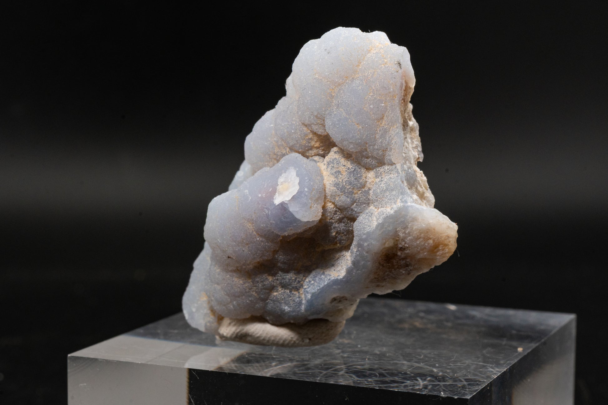 Quartz var. Blue Chalcedony ps. Anhydrite - Rumipata, Peru