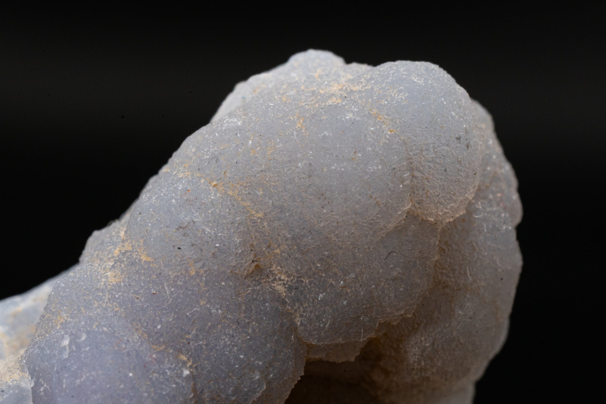 Quartz var. Blue Chalcedony ps. Anhydrite - Rumipata, Peru