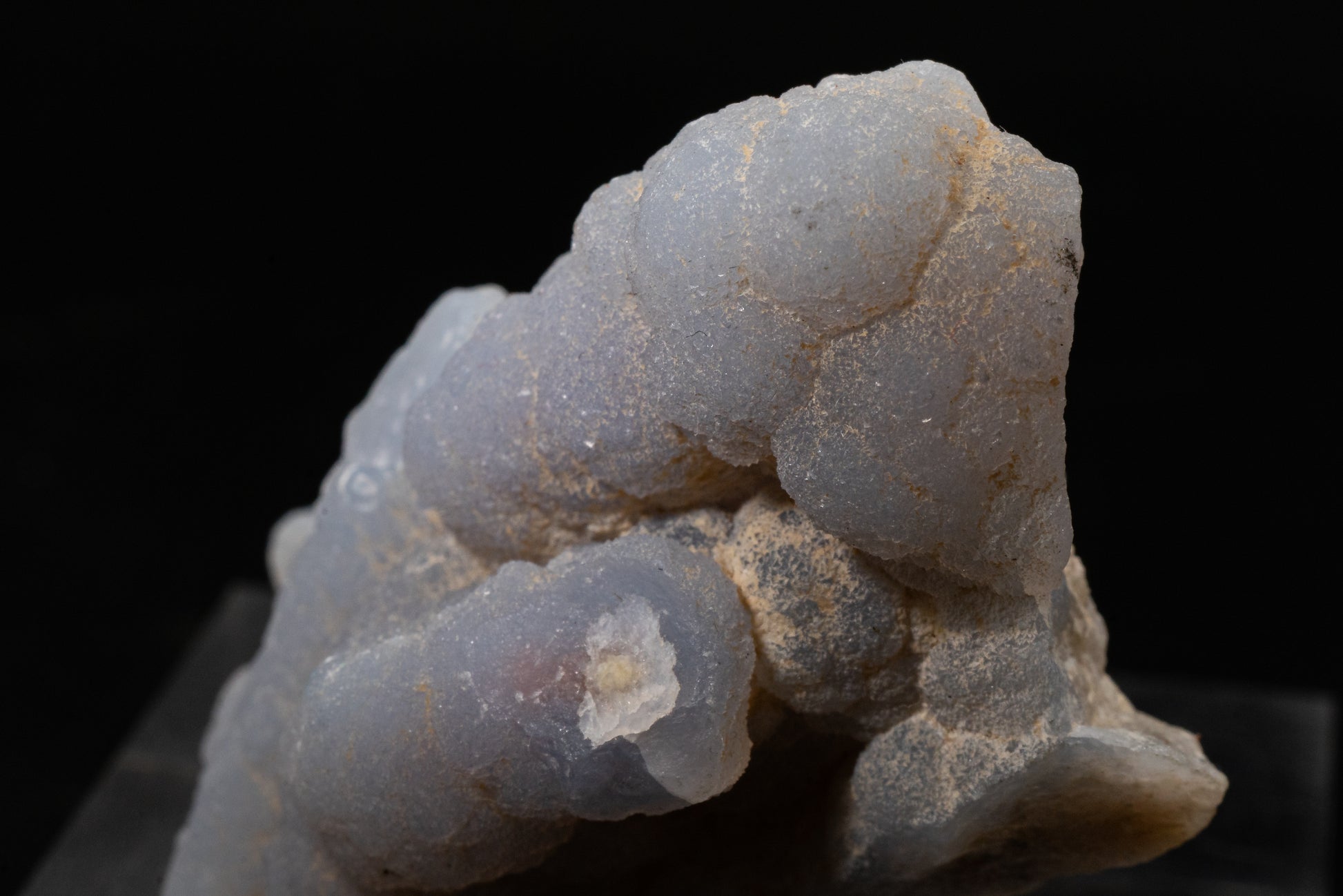 Quartz var. Blue Chalcedony ps. Anhydrite - Rumipata, Peru