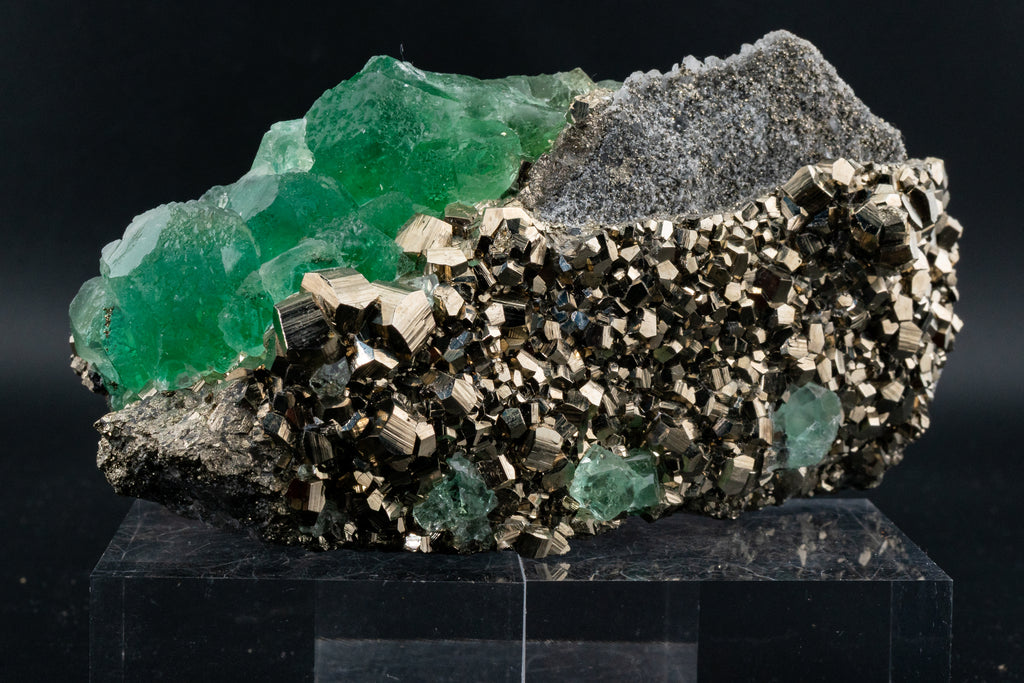 Fluorite & Pyrite - Huanzala, Peru