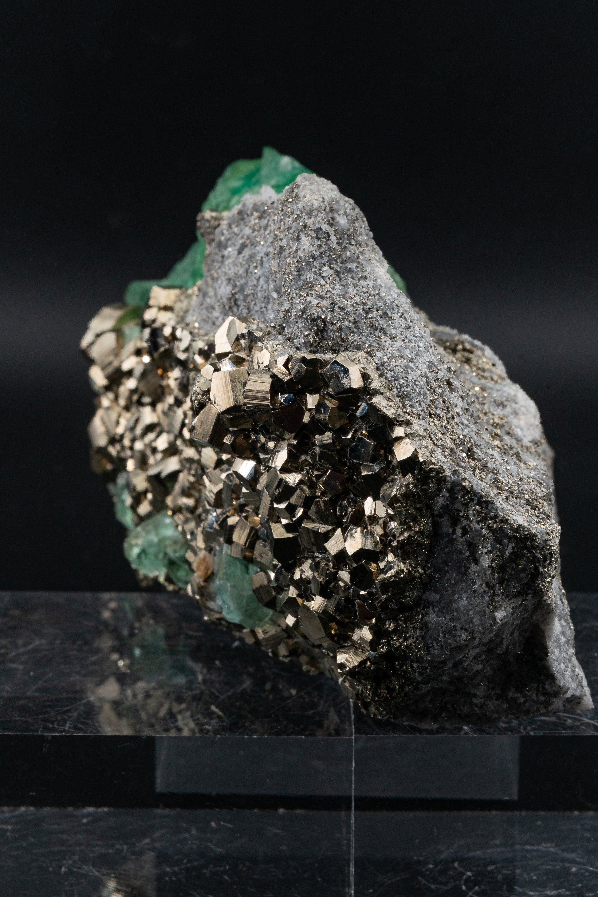 Fluorite & Pyrite - Huanzala, Peru