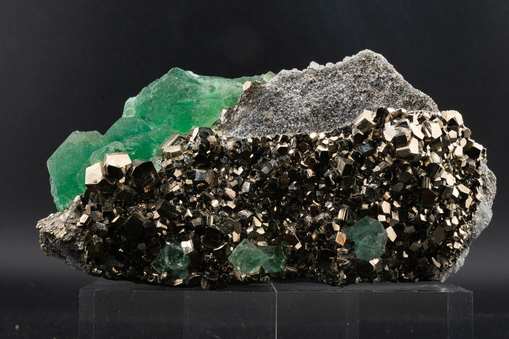 Fluorite & Pyrite - Huanzala, Peru