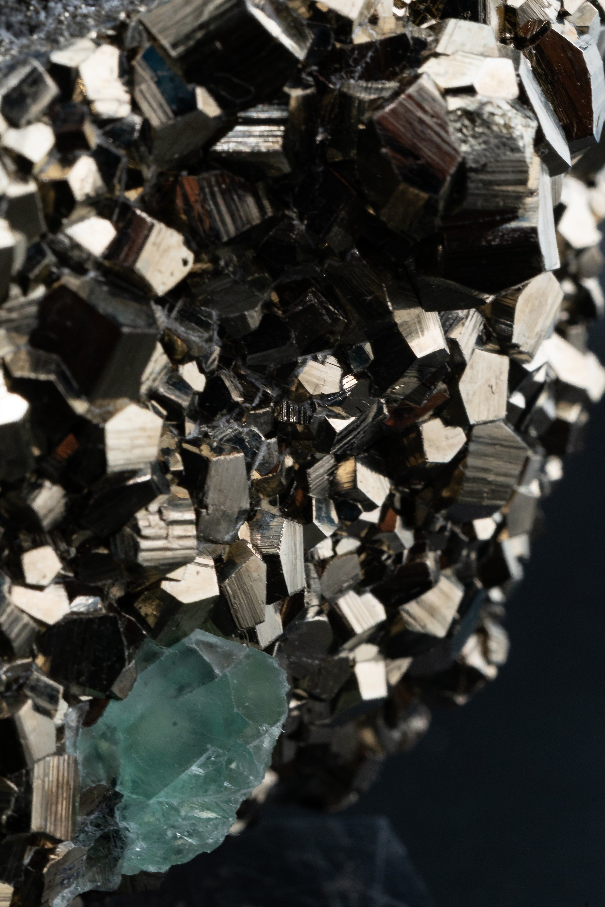 Fluorite & Pyrite - Huanzala, Peru