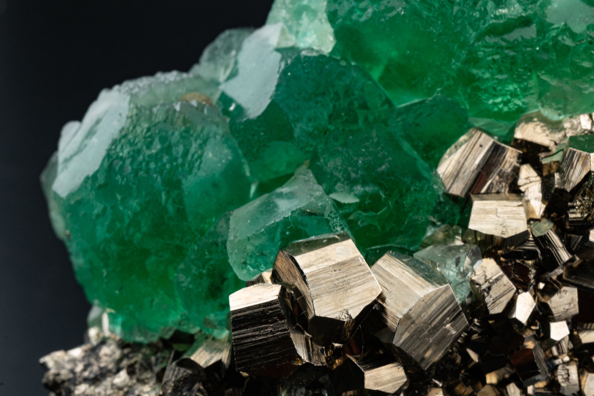 Fluorite & Pyrite - Huanzala, Peru