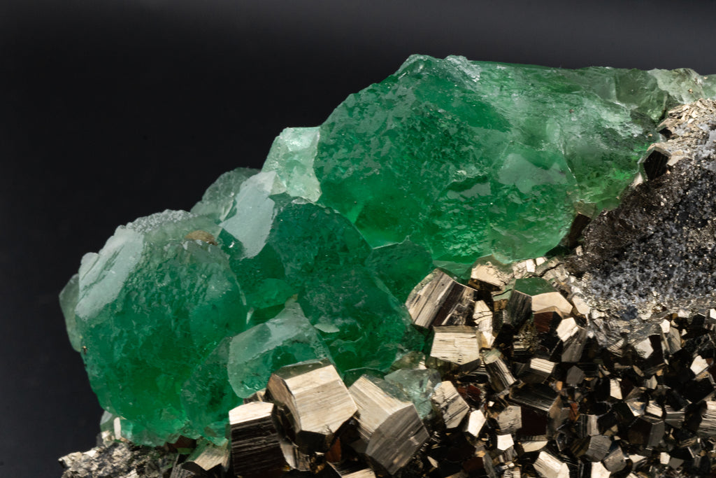 Fluorite & Pyrite - Huanzala, Peru