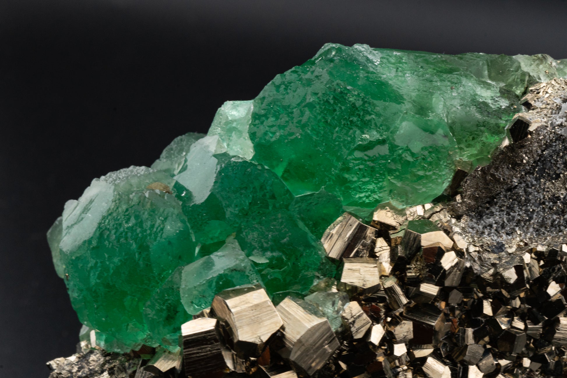 Fluorite & Pyrite - Huanzala, Peru