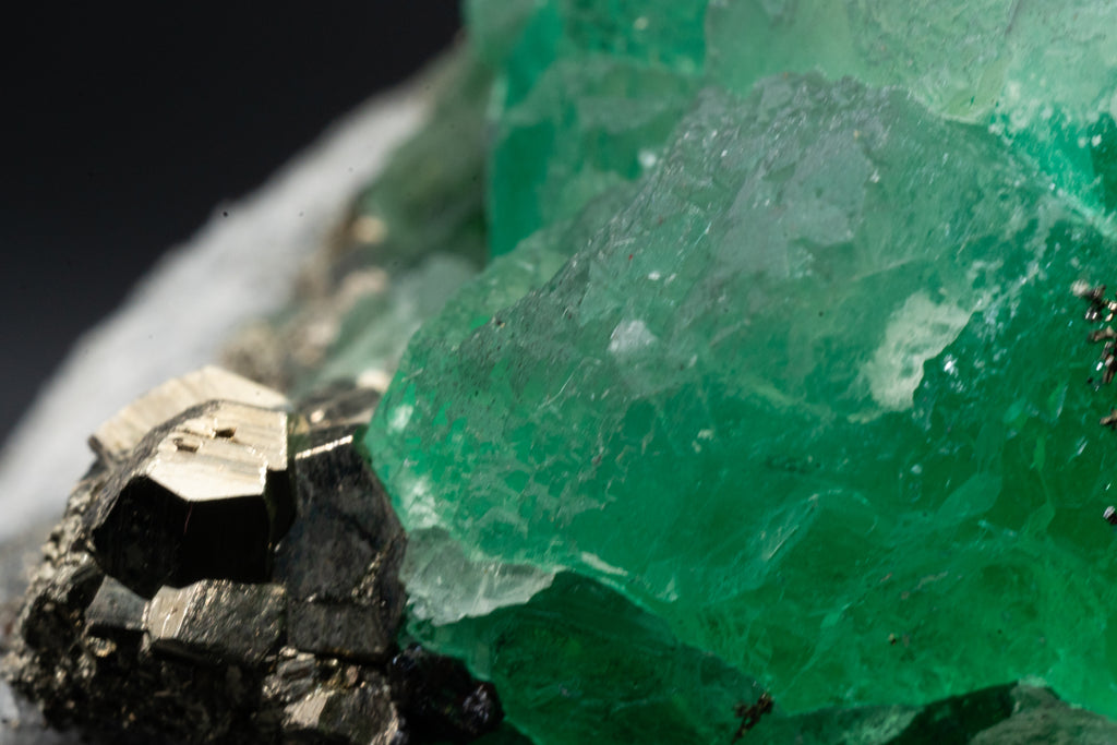 Fluorite & Pyrite - Huanzala, Peru