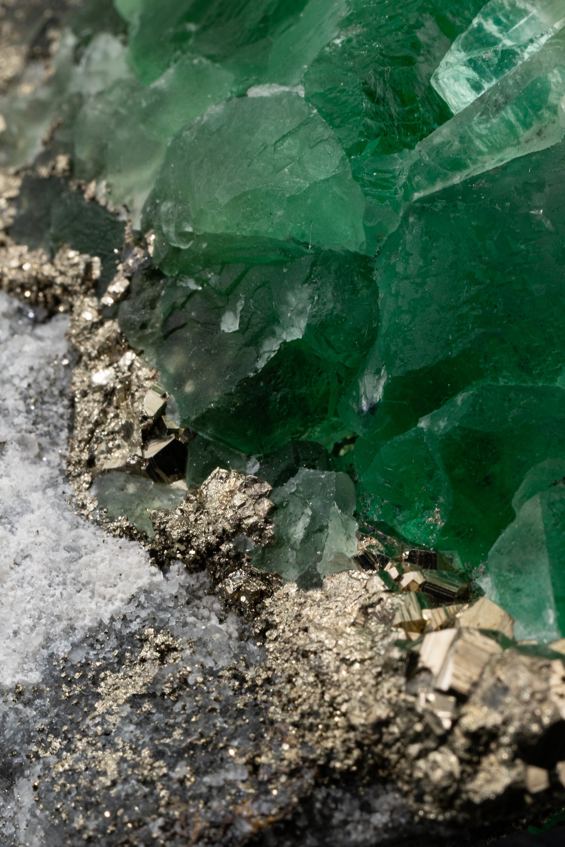 Fluorite & Pyrite - Huanzala, Peru