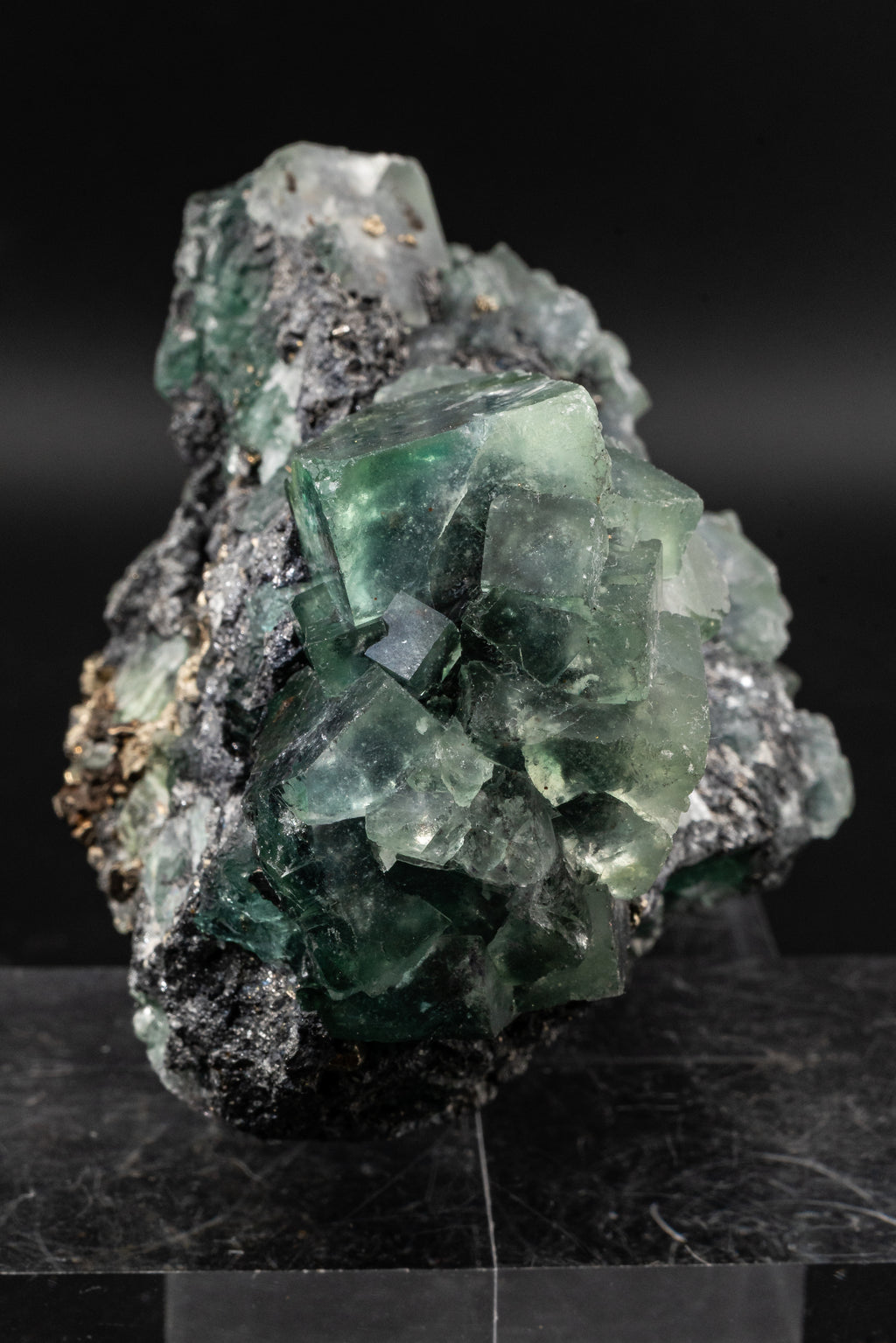 Fluorite, Pyrite, Geocronite - Milpo, Peru