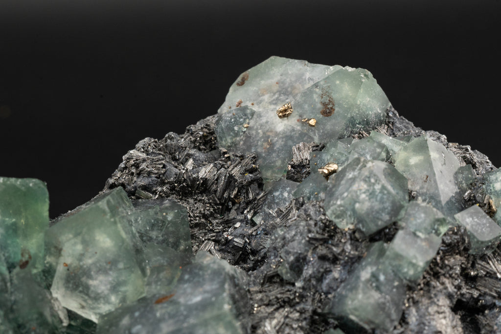 Fluorite, Pyrite, Geocronite - Milpo, Peru