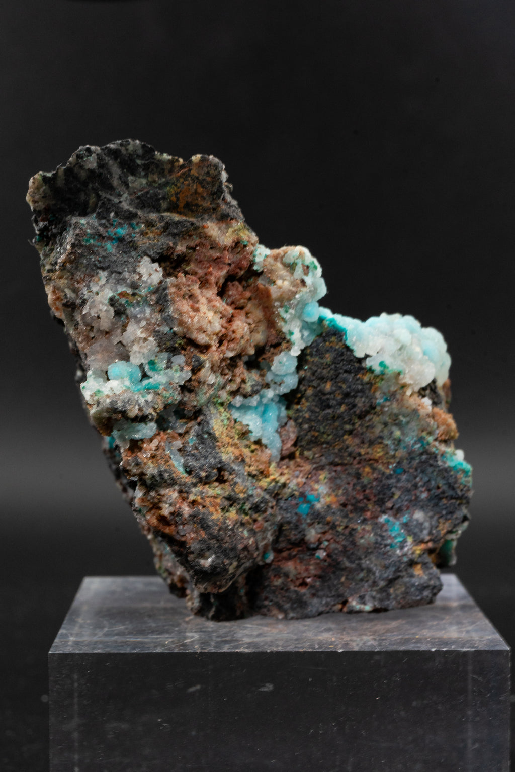 Chrysocolla, Quartz - Lily Mine, Peru