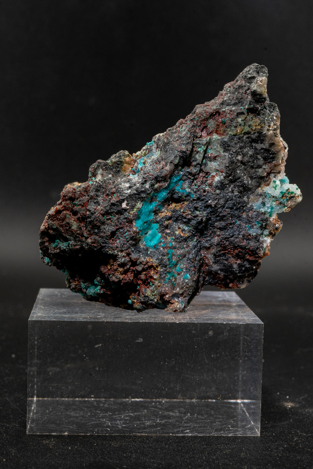 Chrysocolla, Quartz - Lily Mine, Peru
