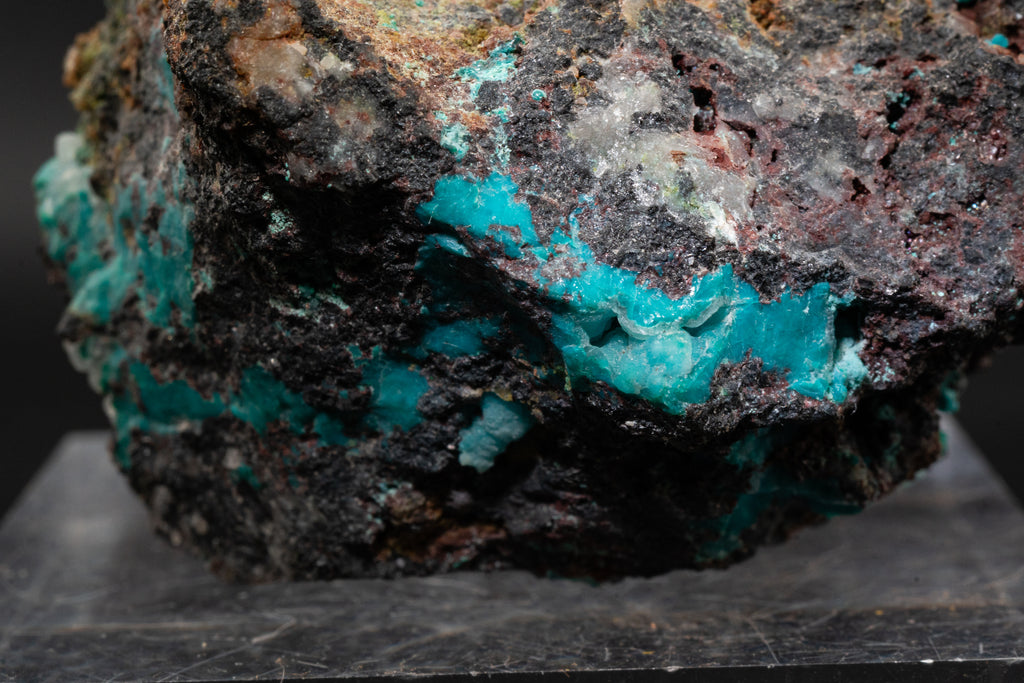 Chrysocolla, Quartz - Lily Mine, Peru