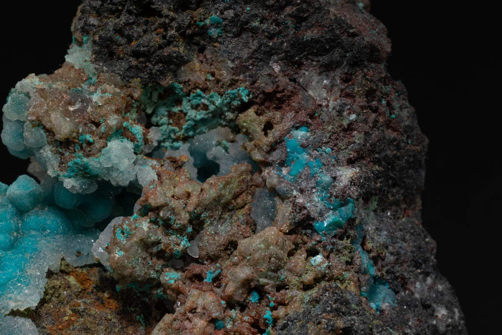 Chrysocolla, Quartz - Lily Mine, Peru