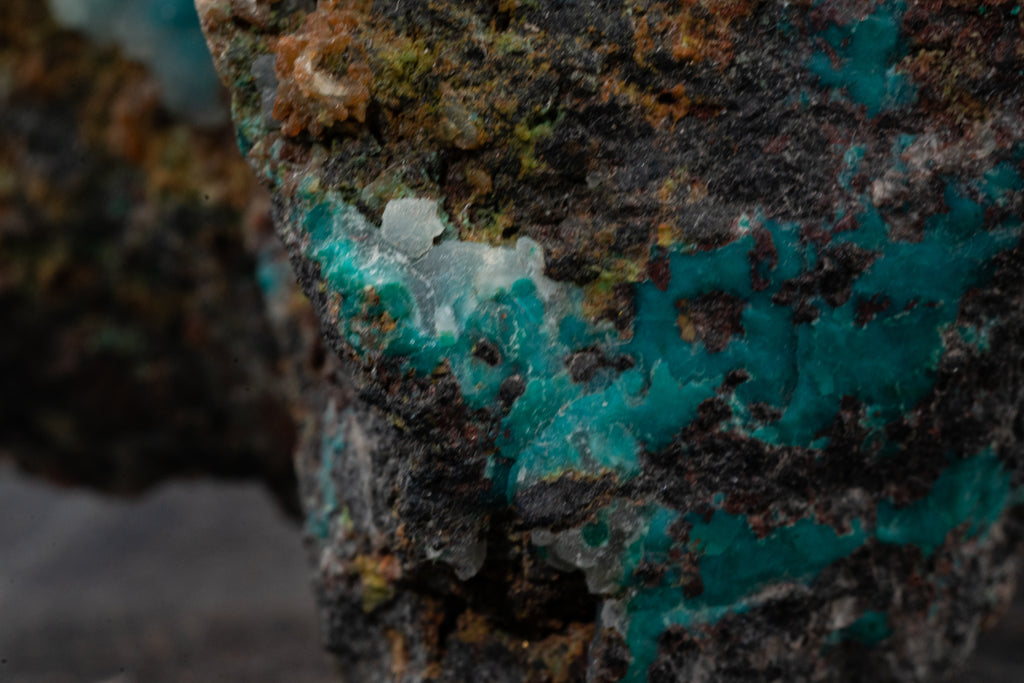 Chrysocolla, Quartz - Lily Mine, Peru